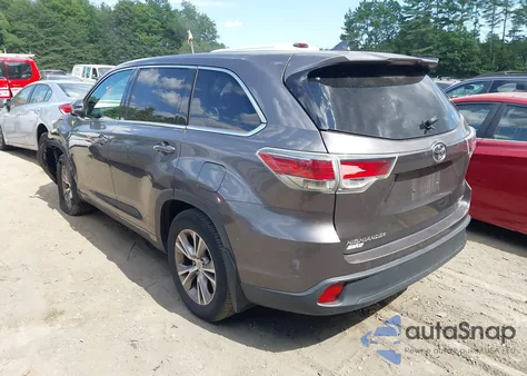 2015 Toyota Highlander Le Plus V6 z USA, uszkodzony, nr VIN 5TDBKRFHXFS119653